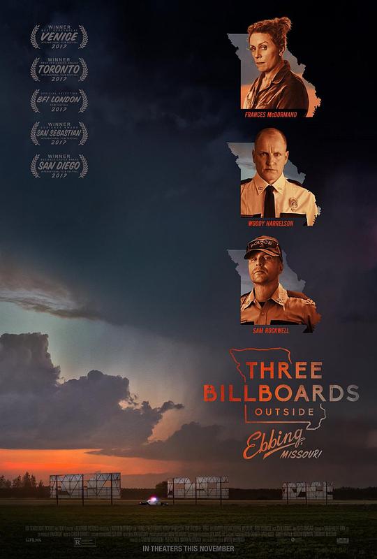 三块广告牌 Three Billboards Outside Ebbing, Missouri (2017) / 广告牌杀人事件(港) / 意外(台)